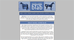 Desktop Screenshot of modelhorseblab.com