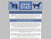 Tablet Screenshot of modelhorseblab.com